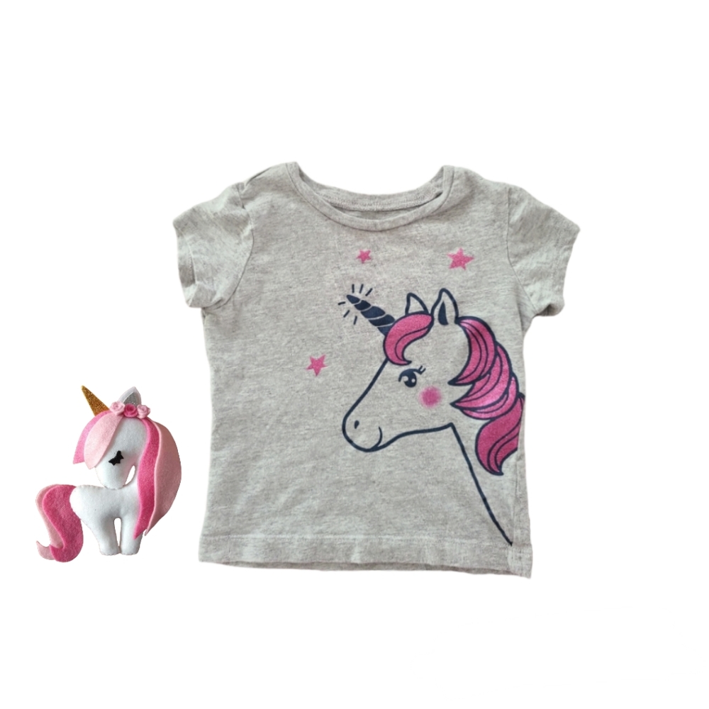 Baby Girl Carter's Unicorn Glitter Top